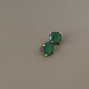 Kate Spade Gold and Green Earrings